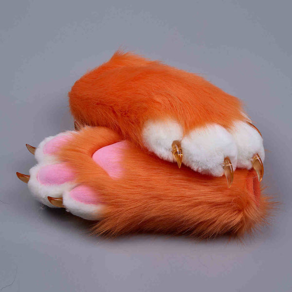 Orange Fursuit Paws