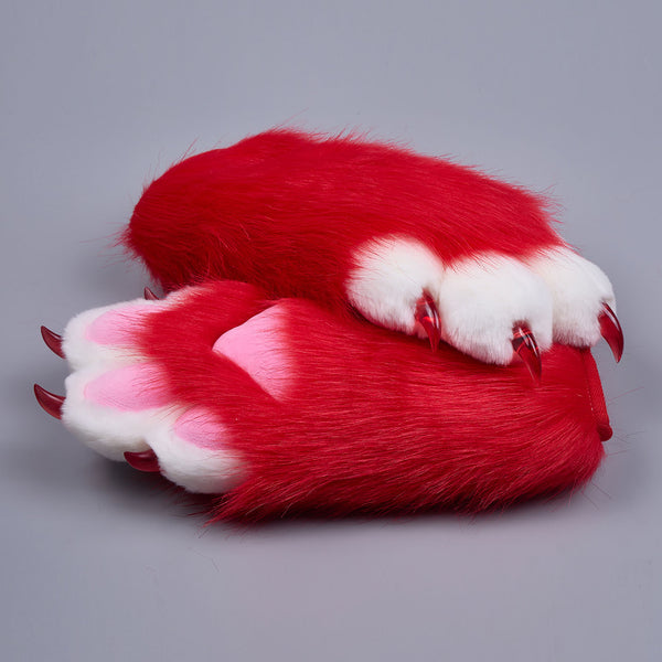 Red Fursuit Paws