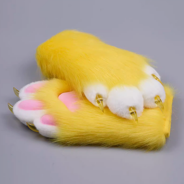 Yellow Fursuit Paws